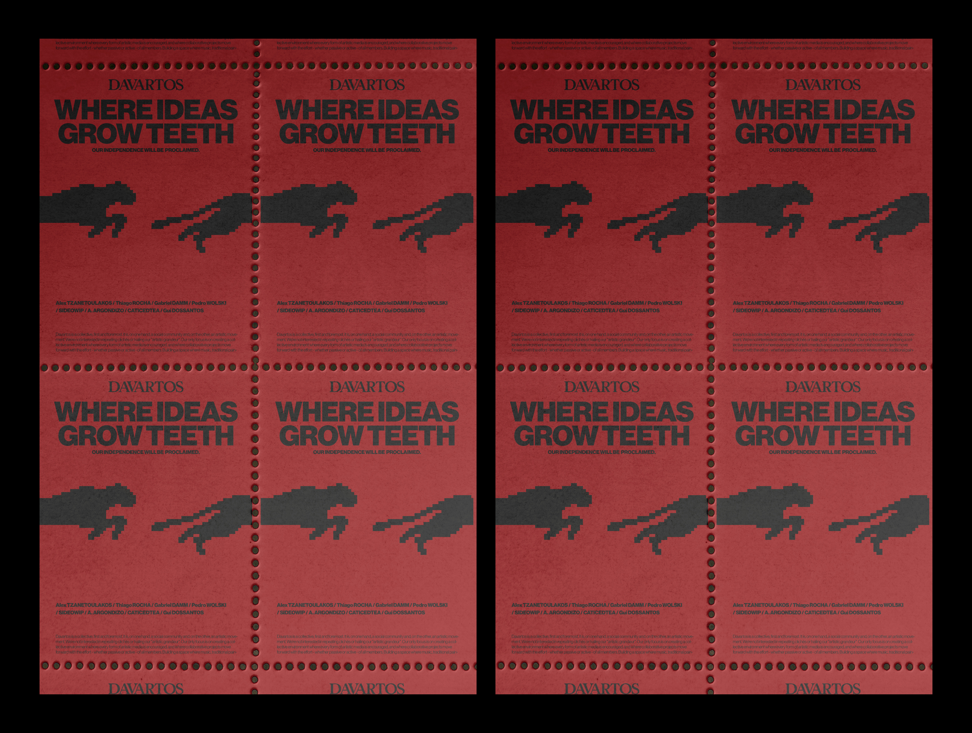 visual example 3 of design work - two tone sculptures 